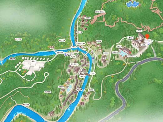 文儒镇结合景区手绘地图智慧导览和720全景技术，可以让景区更加“动”起来，为游客提供更加身临其境的导览体验。